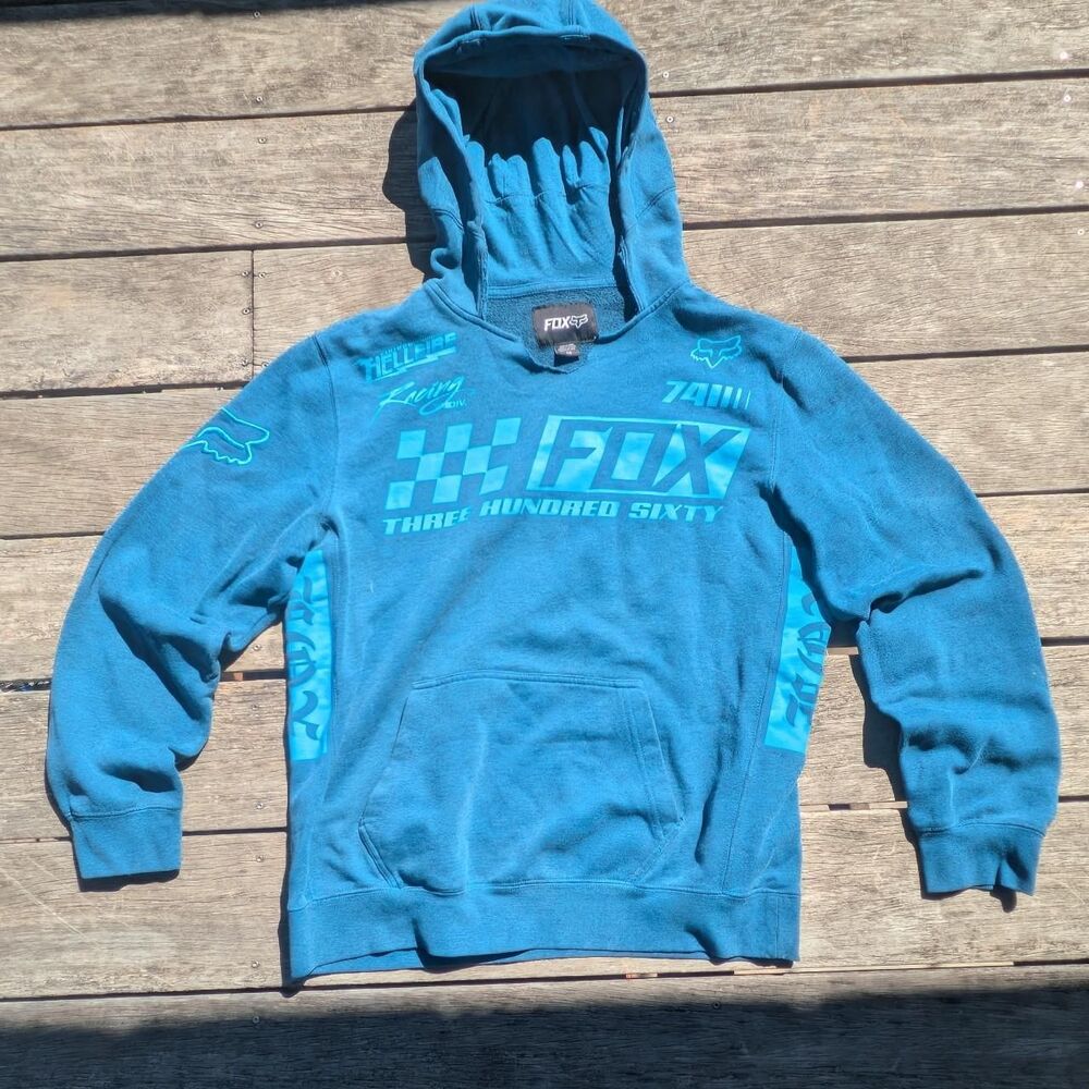 Fox-racing Men's Blue Hoodie